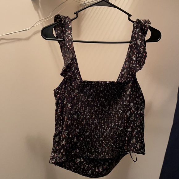 Free People Stay with You Ruffle Crop Top … - Picture 4 of 5